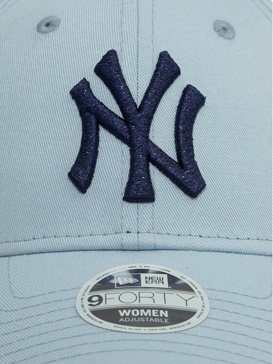 New Era New Era Šilterica Metallic Logo 9FORTY New York Yankees 60595488 Svijetloplava