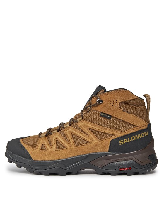 Salomon Salomon Pārgājienu apavi X Ward Leather Mid GORE-TEX L47181800 Brūns