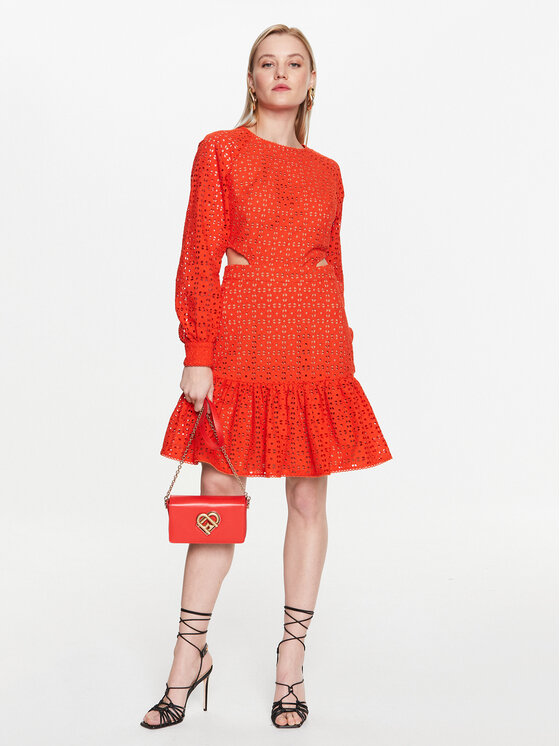 MICHAEL Michael Kors MICHAEL Michael Kors Ikdienas kleita MS381M68BK Oranžs Regular Fit