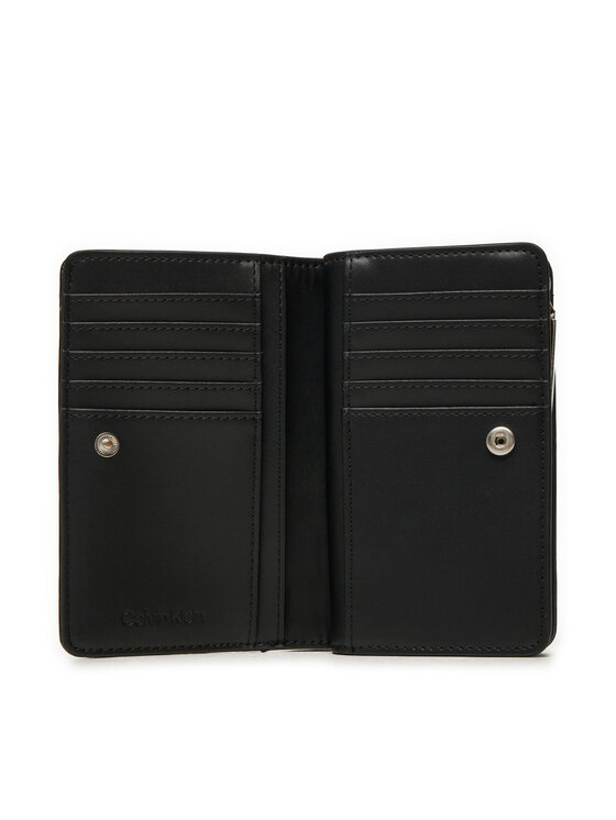 Calvin Klein Calvin Klein Portofel Mare de Damă Line Quilt Medium Bifold K60K612828 Negru