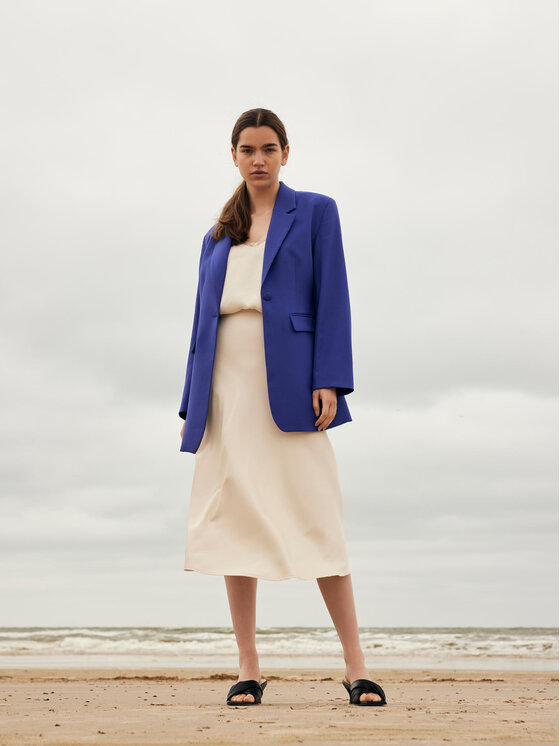 Selected Femme Selected Femme Midi szoknya 16089021 Szürke Regular Fit