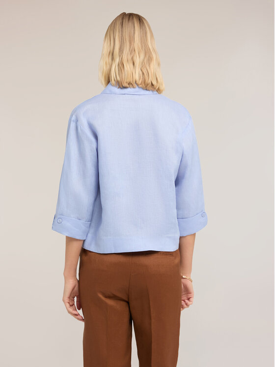 Motivi Motivi Camicia 5020W000521N004 Turchese Boxy Fit