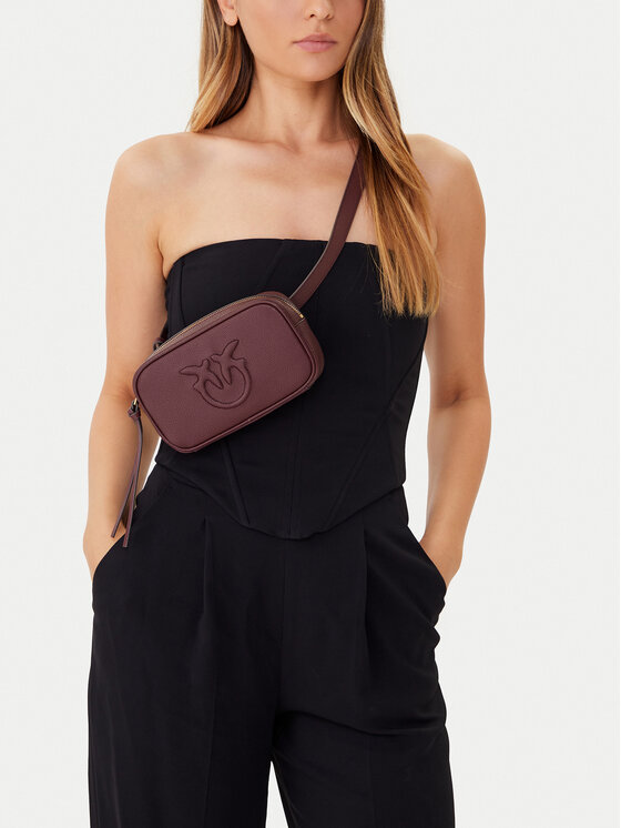 PINKO PINKO Kabelka Pelle Bottalata AI 25-26 PCPL 105354 A29Q Hnědá