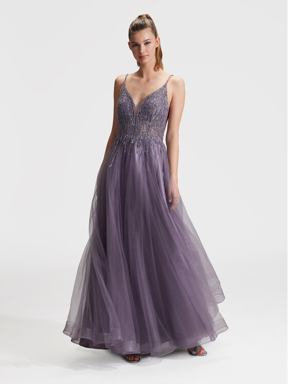 Hey Kyla Abendkleid 5AG005HK Violett Regular Fit | Modivo.de
