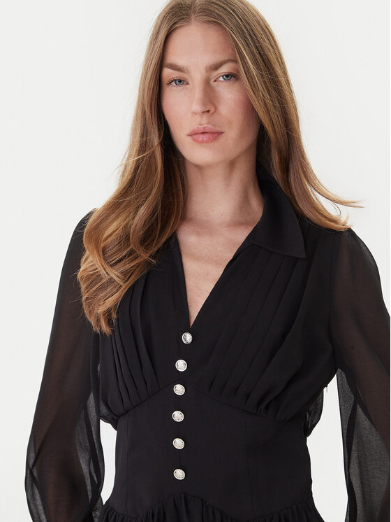 Morgan Morgan Kleid für den Alltag 251-ROPLIS Schwarz Loose Fit