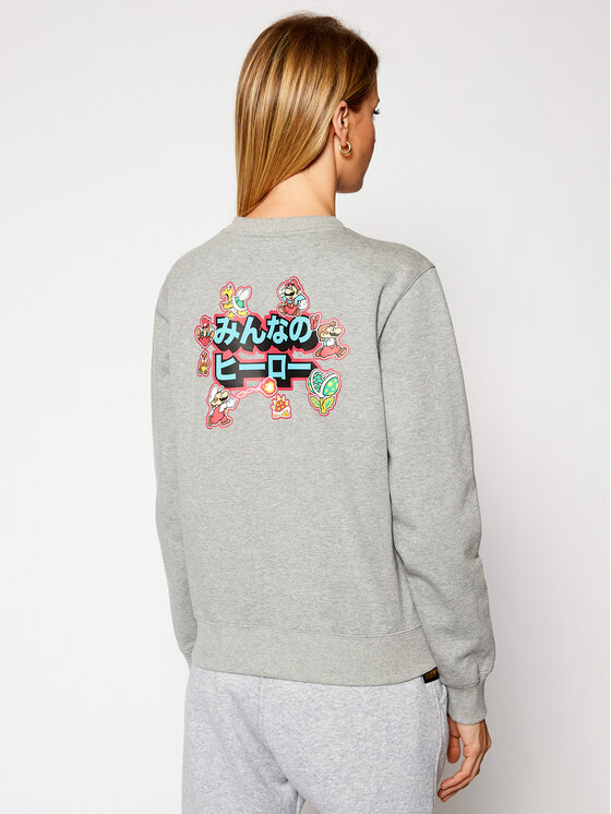 Champion Champion Bluza SUPER MARIO BROS.™ Anniversary 114712 Szary Regular Fit
