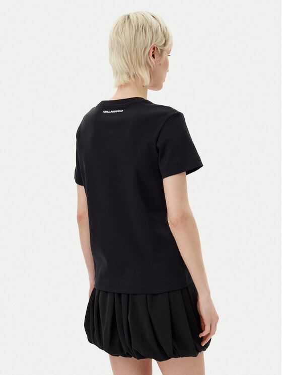 KARL LAGERFELD KARL LAGERFELD T-Shirt A1W17130 Czarny Regular Fit