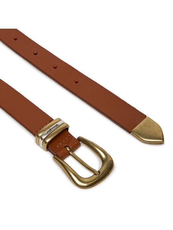 Wrangler Wrangler Pasek Damski USXX1A Brązowy