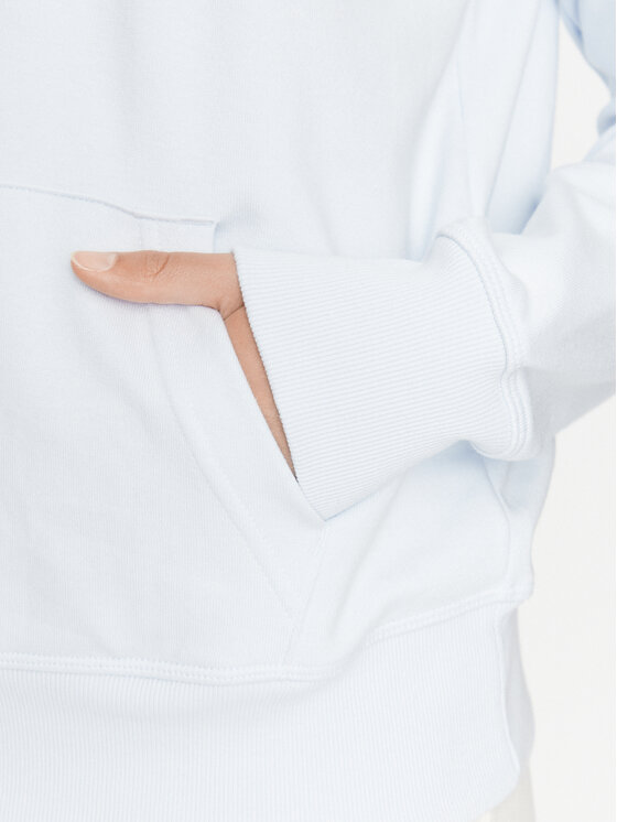 New Balance New Balance Bluza Essentials Stacked Logo Hoodie WT31533 Błękitny Regular Fit