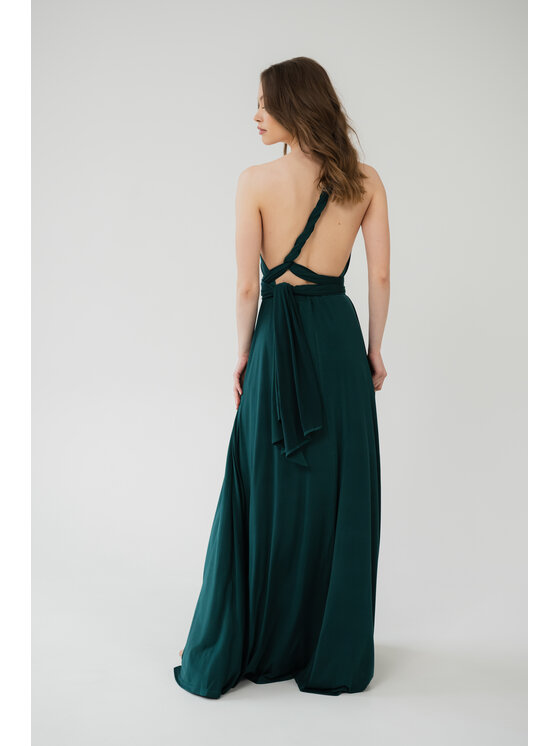 ROSE AVENUE ROSE AVENUE Sukienka wieczorowa MULTIWAY Zielony Long Fit