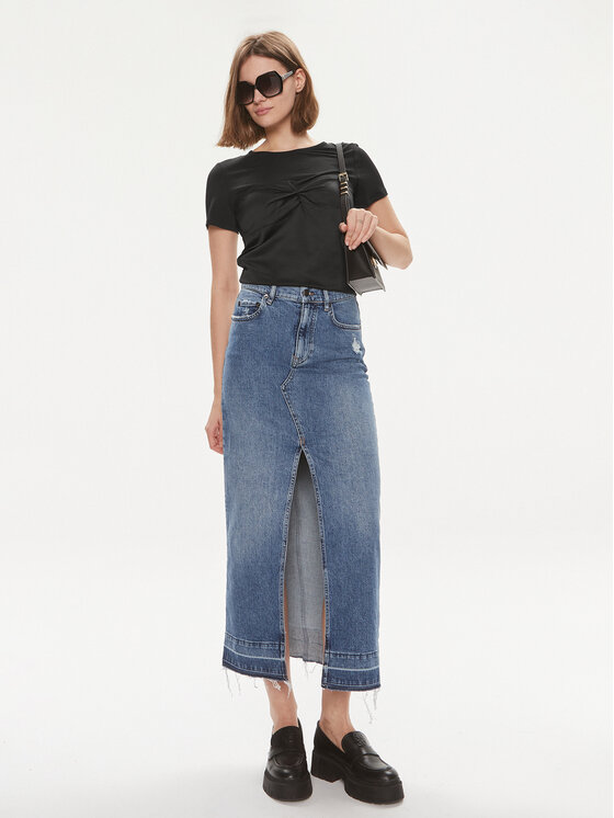 Sisley Sisley Tričko 3LRJL104Z Čierna Regular Fit