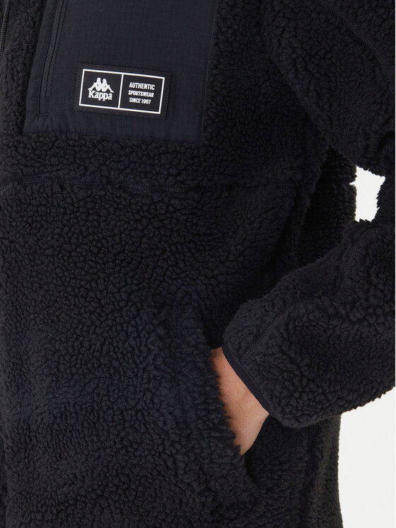 Kappa Kappa Fleecejacke Olya 381Z6LW Schwarz Regular Fit