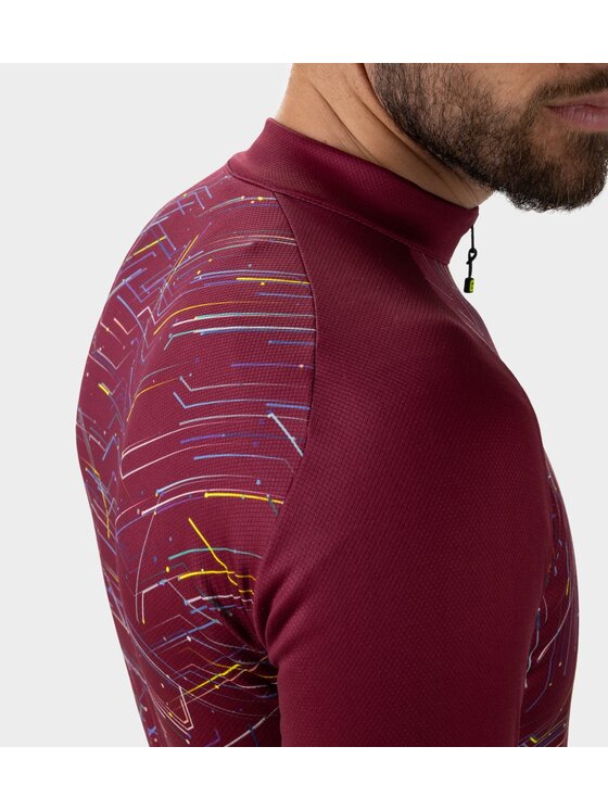 Alé Cycling Alé Cycling Bluza Solid Byte Bordowy Regular Fit