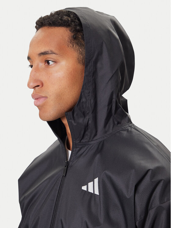 adidas adidas Ветровка Essential 3-Stripes Ripstop IM7848 Черен Regular Fit