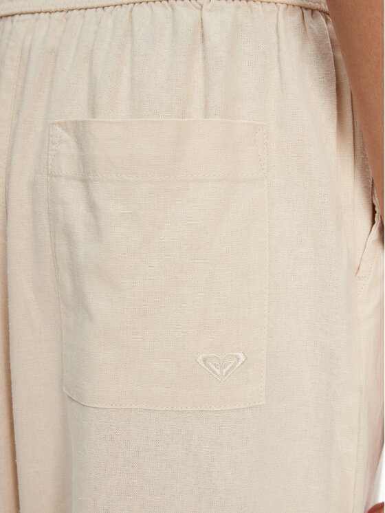 Roxy Roxy Pantaloni di tessuto Lekeitio Break ERJNP03636 Beige Regular Fit