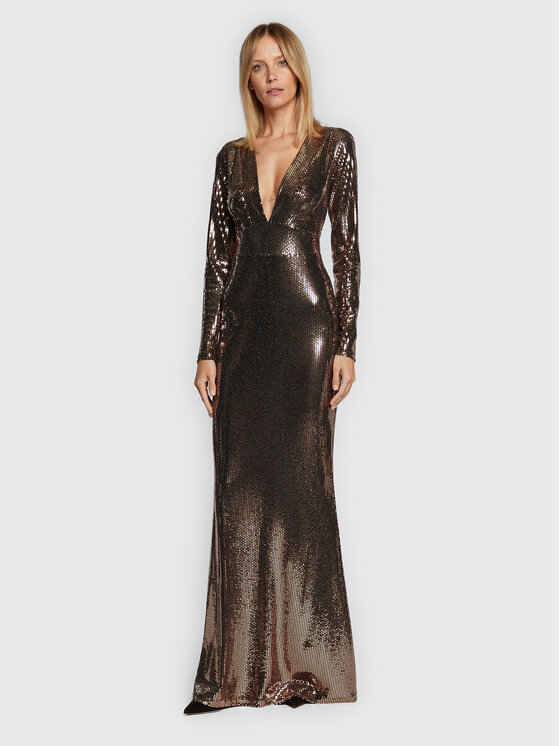 Babylon Babylon Estélyi ruha R_MF0221 Arany Slim Fit
