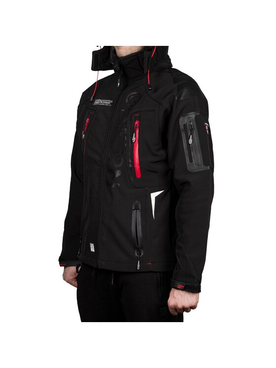Geographical Norway Geographical Norway Kurtka softshell WU6068H/GN-BLACK / RED Czarny Regular Fit