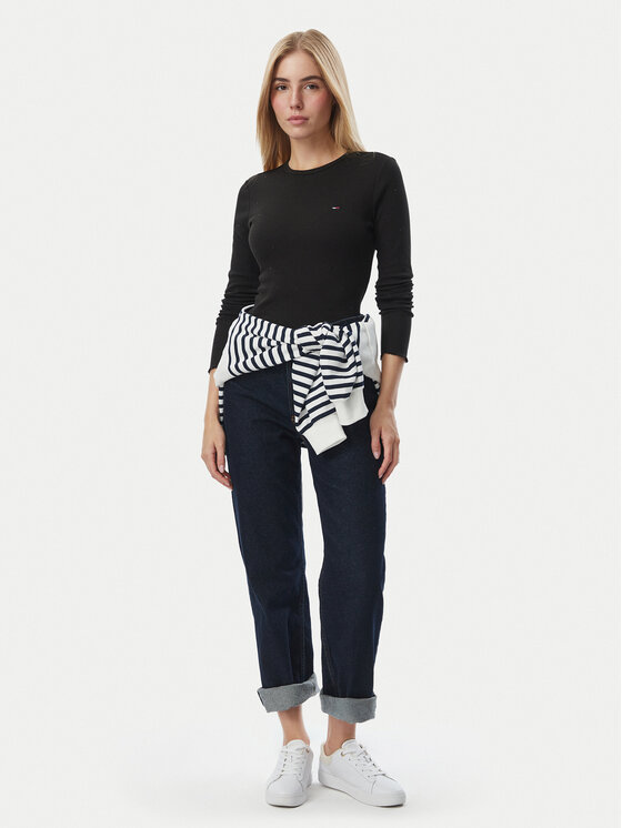 Tommy Jeans Tommy Jeans Μπλουζάκι DW0DW23524 Μαύρο Slim Fit