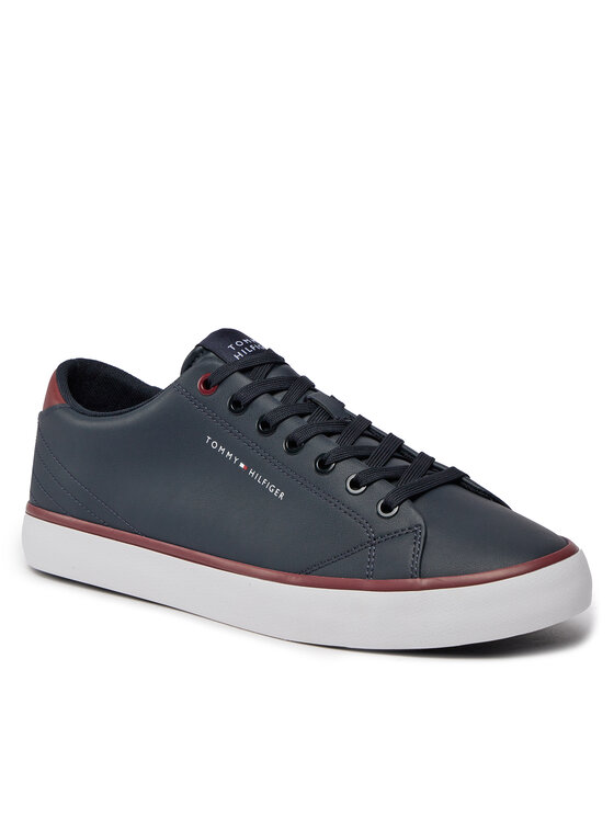 Tommy Hilfiger Tommy Hilfiger Sneakersy Th Hi Vulc Core Low Leather FM0FM05041 Tmavomodrá