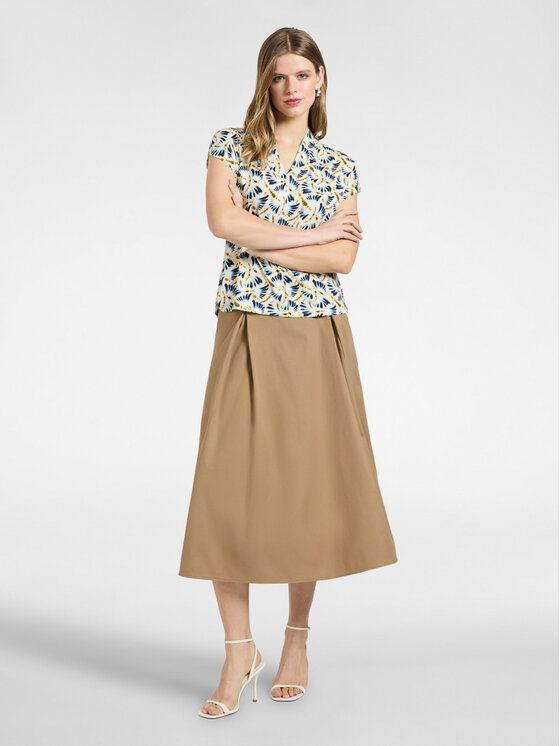 Elena Mirò Elena Mirò Spódnica midi 1063P000086N022 Brązowy A-Line Fit