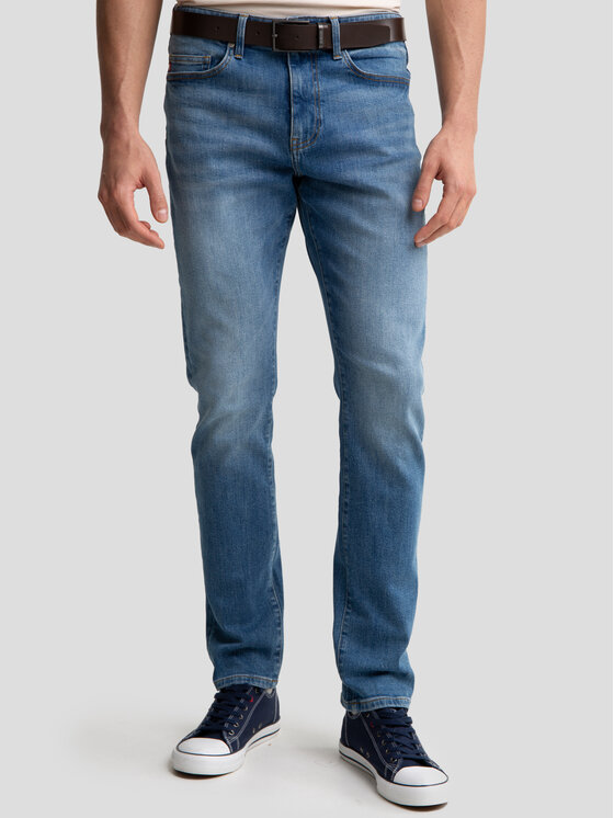 BIG STAR BIG STAR Jeansy HARPER Niebieski Tapered Fit