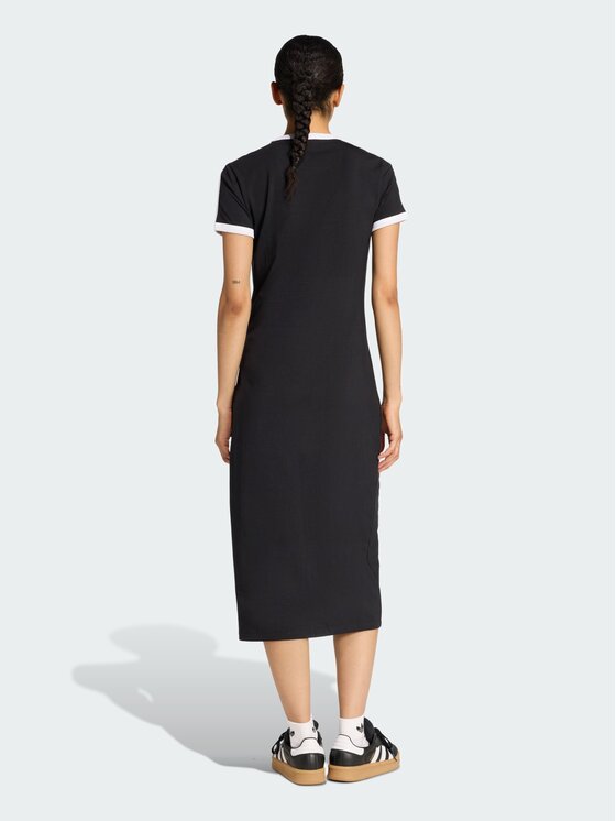 adidas adidas Sukienka codzienna 3 Stripes KD7978 Czarny Slim Fit