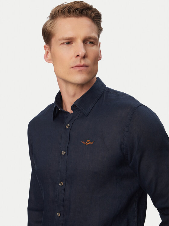 Aeronautica Militare Aeronautica Militare Koszula 261CA1321UCT03089 Granatowy Regular Fit