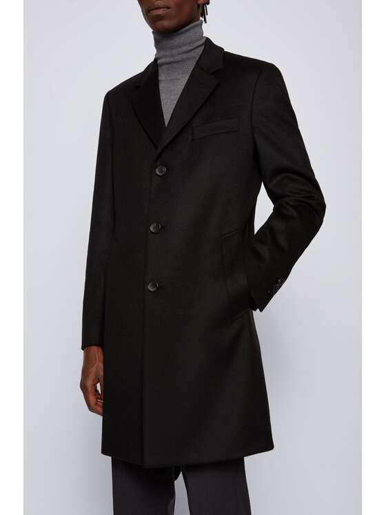BOSS Boss Wollmantel Nye2 50438689 Schwarz Regular Fit