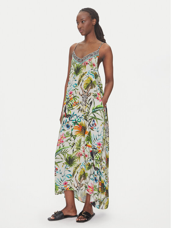 LOLA CASADEMUNT LOLA CASADEMUNT Ljetna haljina LS2516037 Zelena Relaxed Fit
