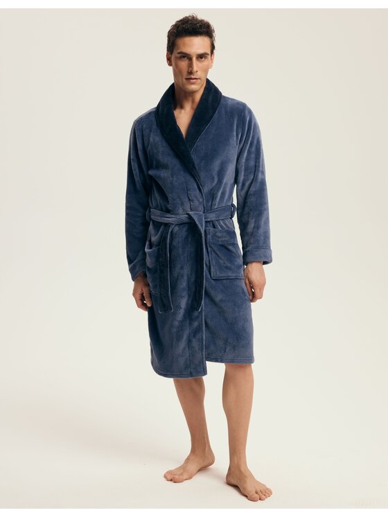 Szlafrok, rozmiar 3XL, Granatowy, 43375