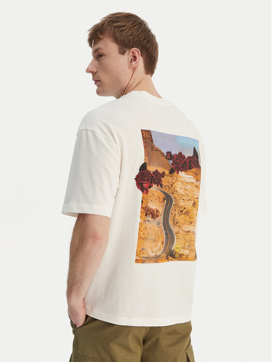 HUGO HUGO T-Shirt Domans 50564642 Écru Oversize