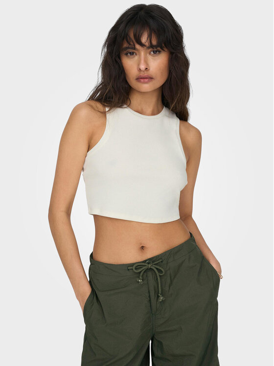ONLY ONLY Top Vilma 15282771 Bijela Slim Fit