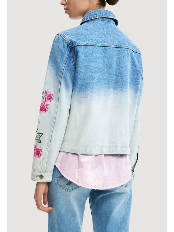 Desigual Desigual Lederjacke CHAQ_DAKOTA Blau Casual Fit