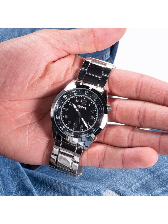 Guess Guess Hodinky GW0493G Strieborná