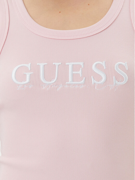 Guess Guess Sukienka codzienna V5GK06 K8RT2 Różowy Slim Fit