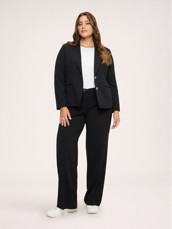 Fiorella Rubino Fiorella Rubino Marynarka Q045T000295N033 Czarny Slim Fit