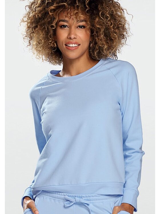 DKaren Sport DKaren Sport Bluza Wenezja Błękitny Slim Fit