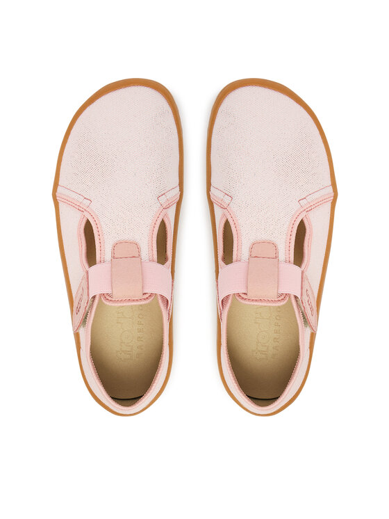 Froddo Froddo Papuci de casă Barefoot Canvas T-Bar G1700439-2 D Roz