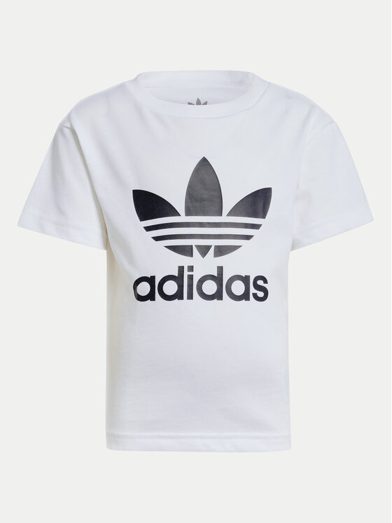 adidas adidas Футболка adicolor Trefoil JE0518 Білий Regular Fit