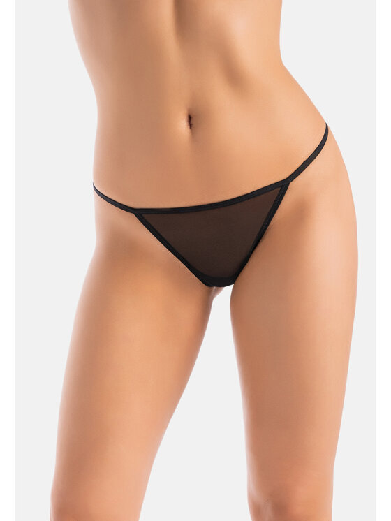 Stringi, rozmiar S/M, Czarne, 116