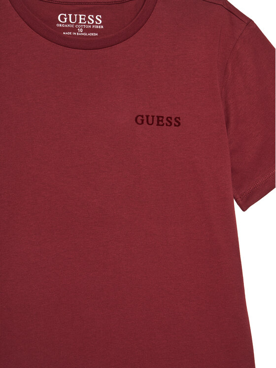 Guess Guess Tricou L5YI39 K8HM4 Vișiniu Regular Fit