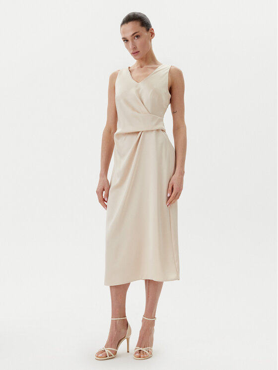 Rinascimento Rinascimento Coctailkleid CFC0122928003 Beige Regular Fit