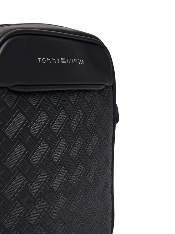 Tommy Hilfiger Tommy Hilfiger Мъжка чантичка Th Modern Monogram Mini Reporter AM0AM14844 Черен