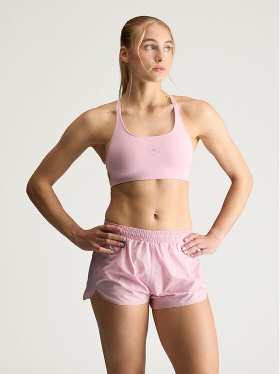adidas by Stella McCartney adidas by Stella McCartney Koszulka techniczna 162098 Różowy jasny Fitted Fit