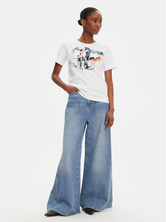 Munthe Munthe T-shirt Prato 252110425260 Bijela Regular Fit