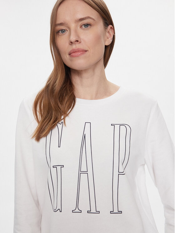 Gap Gap Bluză 873575-04 Alb Regular Fit
