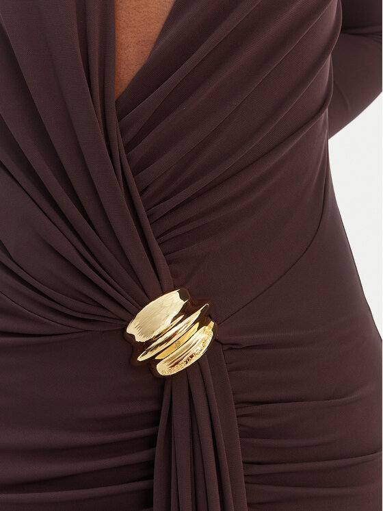 Elisabetta Franchi Elisabetta Franchi Estélyi ruha AB-R146-1E2-V750 Barna Regular Fit