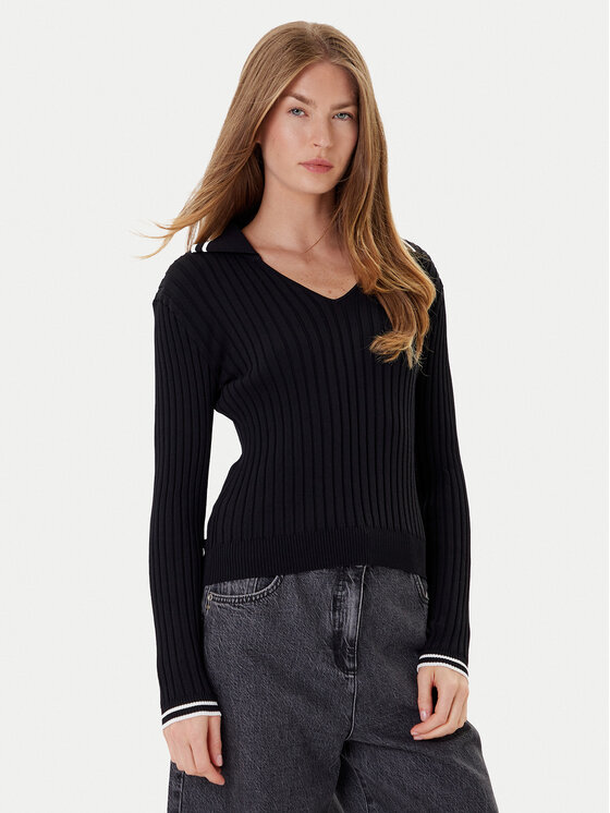 PINKO Sweter Linosa 105418 A2PS Czarny Regular Fit