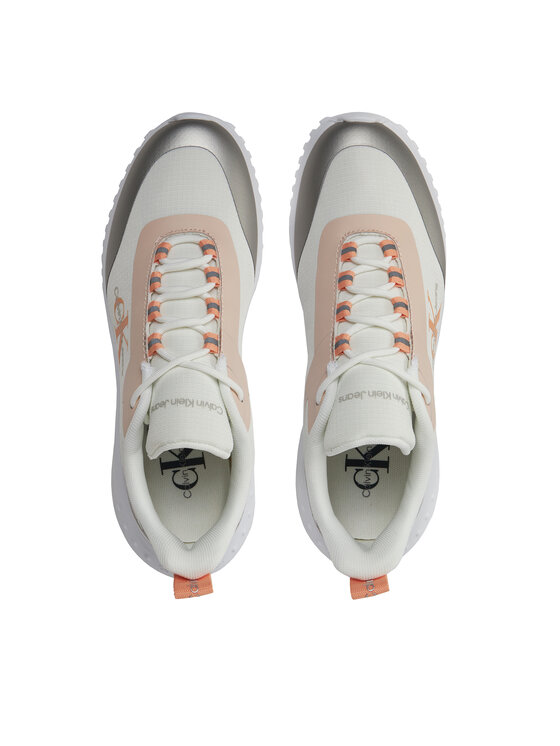 Calvin Klein Jeans Calvin Klein Jeans Sportcipők Eva Runner Low Lace Mix Ml Wn YW0YW01442 Bézs