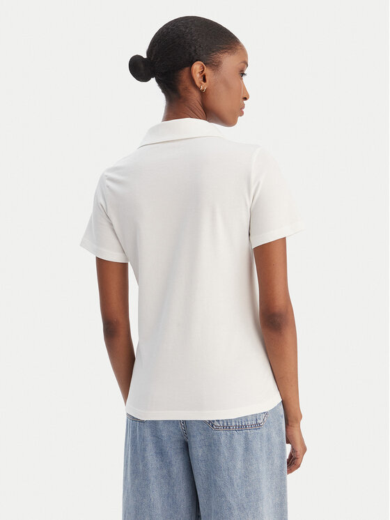 Marella Marella Tricou polo Emme by Marella Onirica 2615951011 Alb Regular Fit